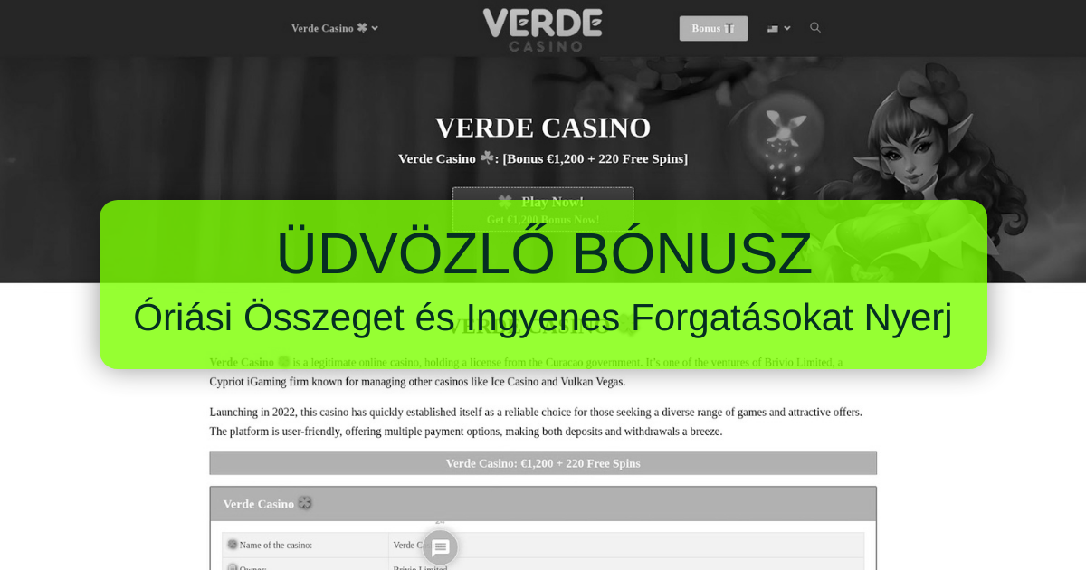 Casino Verde Magyarország